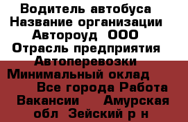 Водитель автобуса › Название организации ­ Автороуд, ООО › Отрасль предприятия ­ Автоперевозки › Минимальный оклад ­ 50 000 - Все города Работа » Вакансии   . Амурская обл.,Зейский р-н